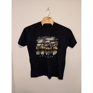 Chicago T-shirt Black Short Sleeve XL No Logo Men’s Worn